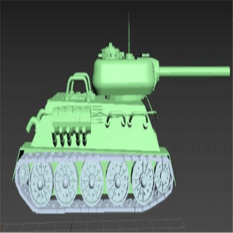 充气军用坦克模型